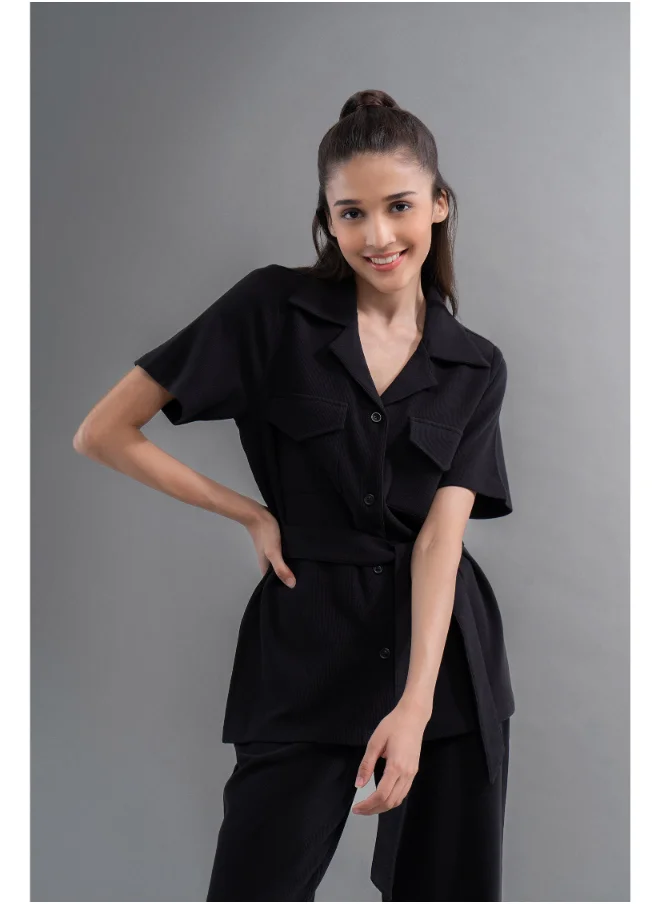 NeceSera Safari Lushknit 2.0 Black Shirt