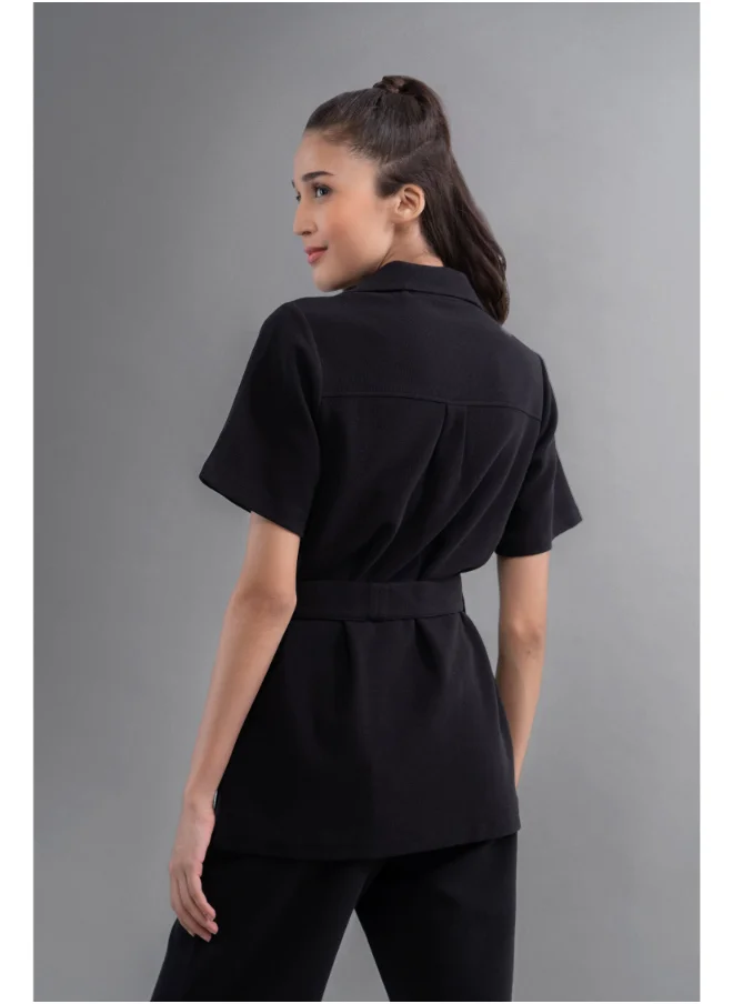 NeceSera Safari Lushknit 2.0 Black Shirt