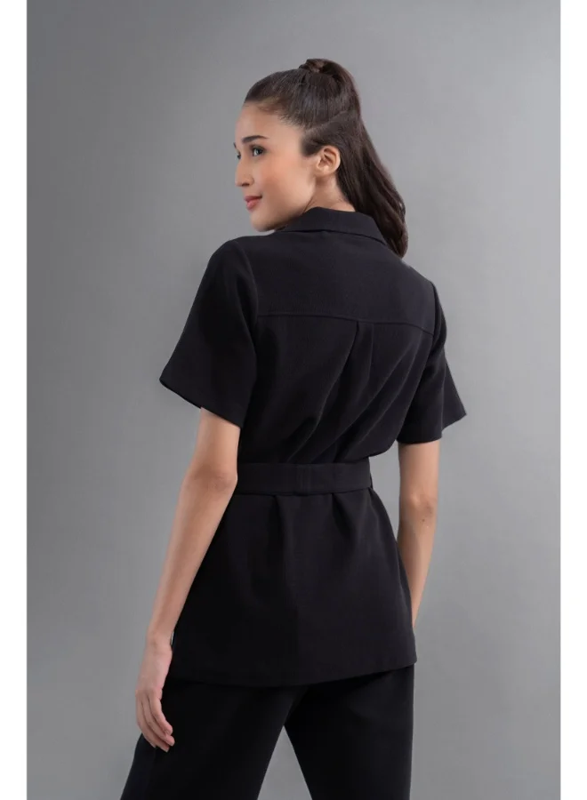 NeceSera Safari Lushknit 2.0 Black Shirt