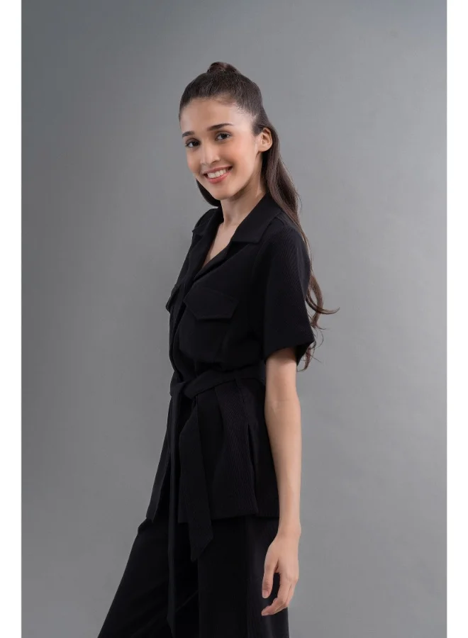 NeceSera Safari Lushknit 2.0 Black Shirt
