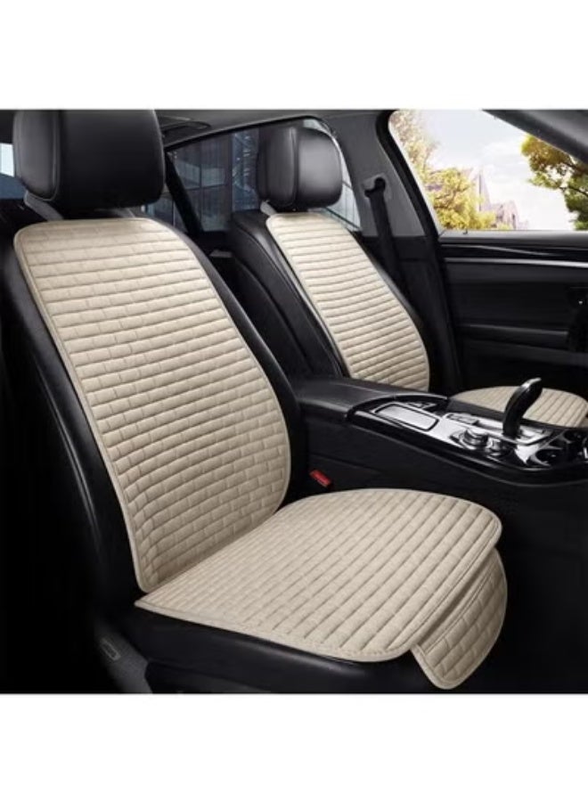 AROAQ Car seat cover front/Rear Flax Seat Protect Cushion Automobile Seat Covers Mat Protect Pad Car Covers