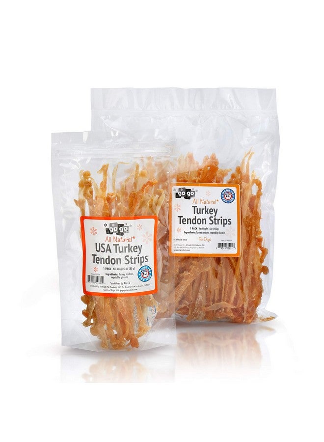 GOGO GOGO Turkey Tendon Strips Dog Chew Treats Sources and Made in The USA (1 lb) - Image 5