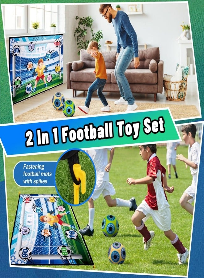 Jubilin Football Playset for Children 3 4 5 6 7 8, Football Toy for Garden Indoor Outdoor Football with Velcro Balls Toy, Football Gifts for Boys Girls, Birthday Gifts  - Image 3