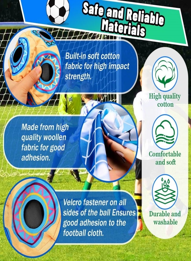 Jubilin Football Playset for Children 3 4 5 6 7 8, Football Toy for Garden Indoor Outdoor Football with Velcro Balls Toy, Football Gifts for Boys Girls, Birthday Gifts  - Image 4