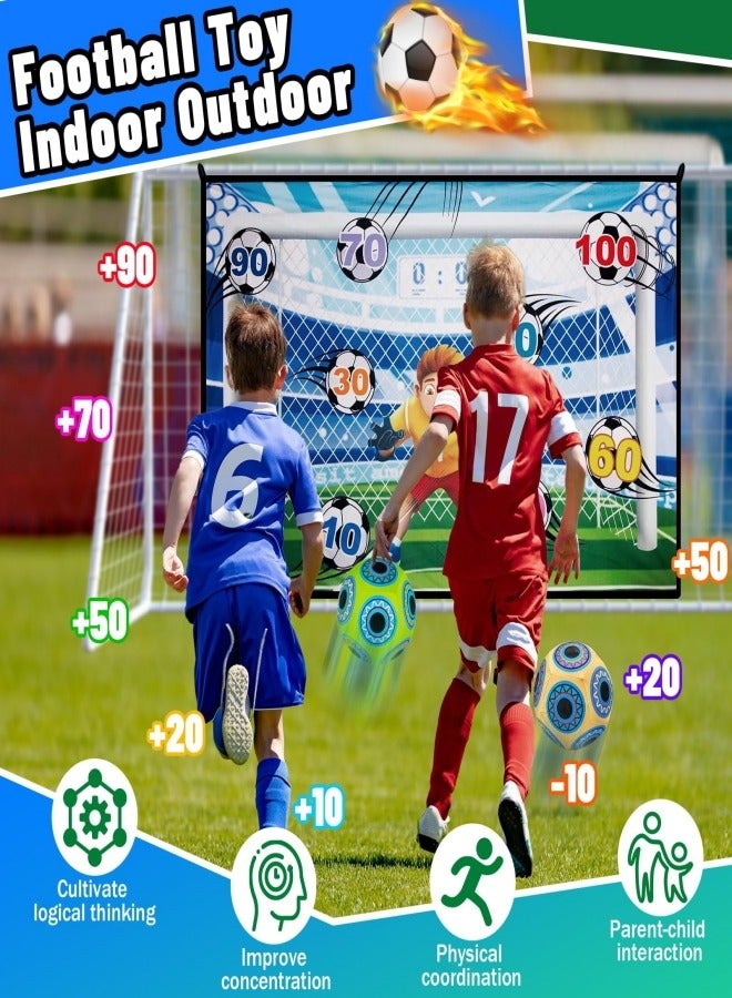 Jubilin Football Playset for Children 3 4 5 6 7 8, Football Toy for Garden Indoor Outdoor Football with Velcro Balls Toy, Football Gifts for Boys Girls, Birthday Gifts  - Image 2