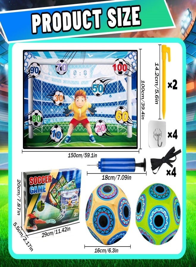 Jubilin Football Playset for Children 3 4 5 6 7 8, Football Toy for Garden Indoor Outdoor Football with Velcro Balls Toy, Football Gifts for Boys Girls, Birthday Gifts  - Image 5