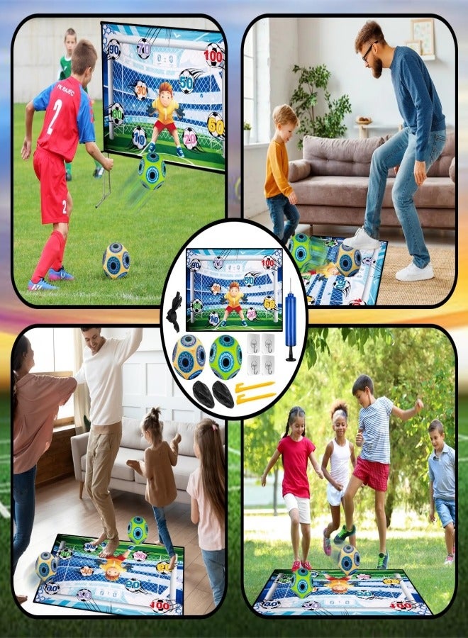 Kids Soccer Ball, Outdoor Soccer Ball Game for Kids and Adults,Soccer Ball Set with Soccer Goal and Footballs, Football Gifts for Boys Girls