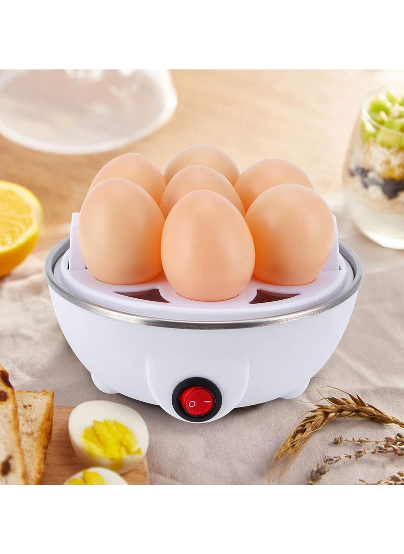 Electric Egg Cooker – 7-Egg Capacity, Auto-Off Function, Easy-to-Clean Rapid Egg Boiler for Hard, Medium, Soft Boiled u0026 Poached Eggs, Perfect for Kitchen