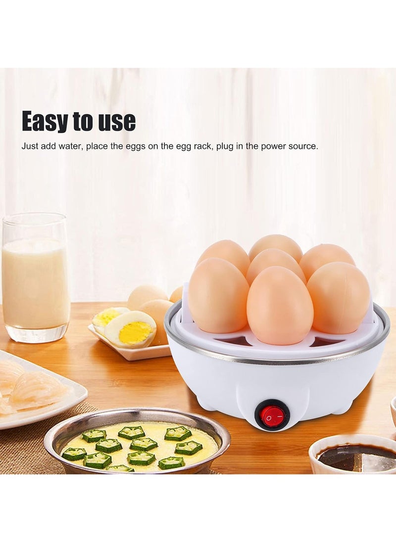 Electric Egg Cooker – 7-Egg Capacity, Auto-Off Function, Easy-to-Clean Rapid Egg Boiler for Hard, Medium, Soft Boiled u0026 Poached Eggs, Perfect for Kitchen