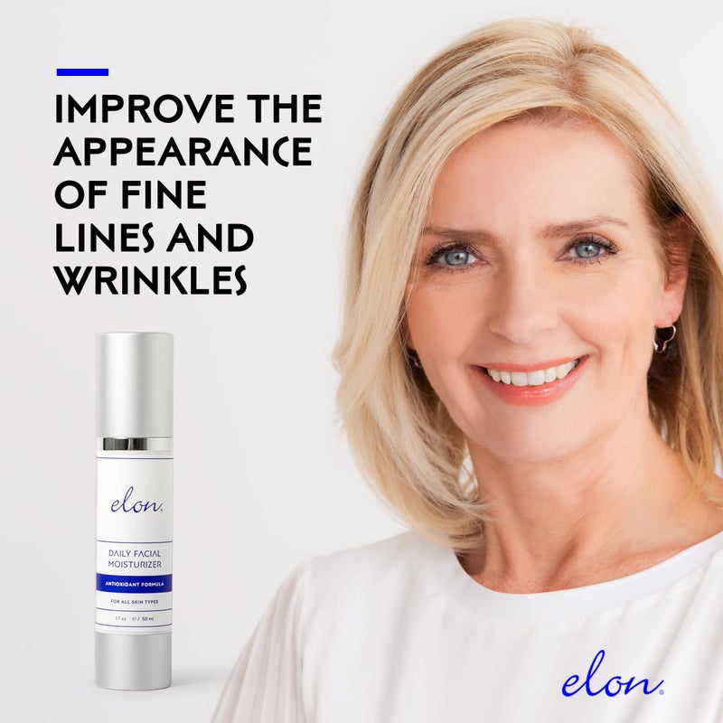 Elon Daily Facial Moisturizer for Women - Hyaluronic Acid Moisturizer w/Coconut Oil & Jojoba Oil â€“ Reduce Signs of Fine Lines & Wrinkles - Suitable for All Skin Types (1.7 Oz) - Image 4