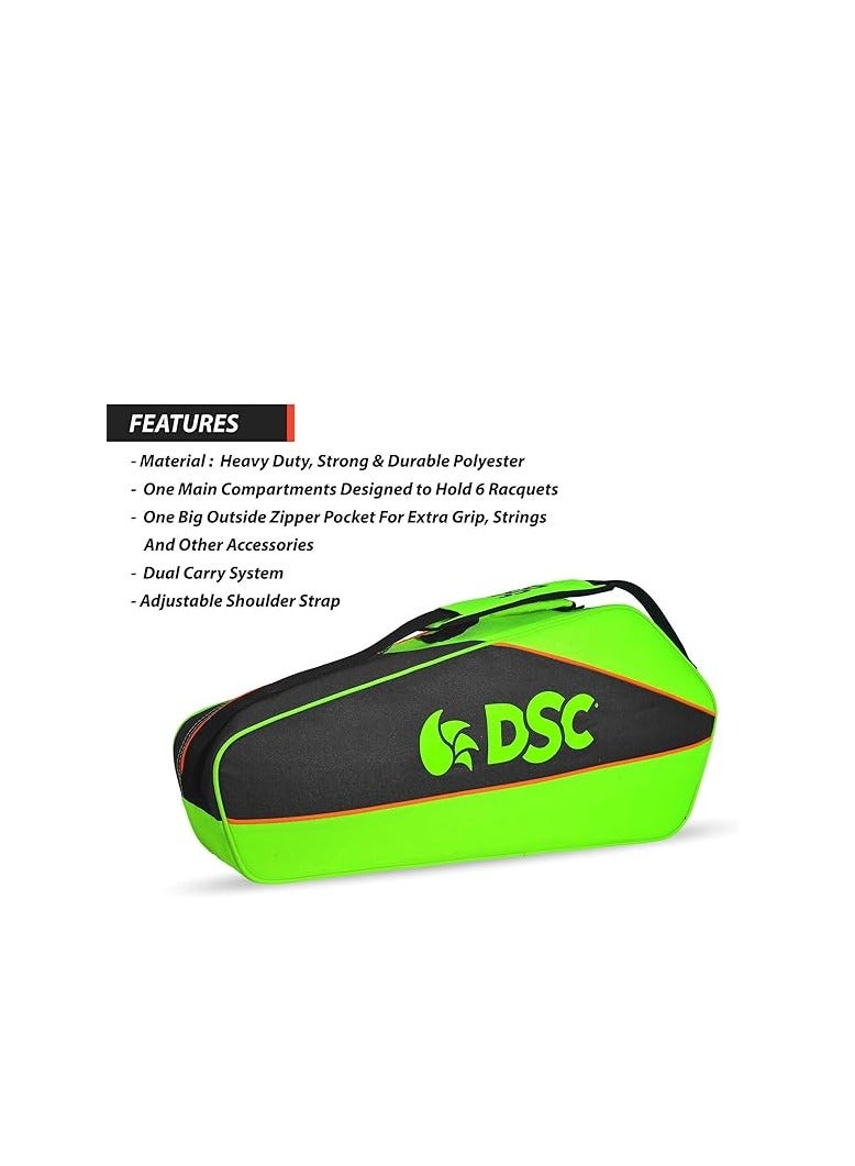 DSC Badminton kit Bag |Compartment : One| Capacity : 6 Racquets - Image 2