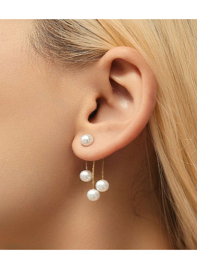 Depend Tassel Pearl Pendant Earrings - Image 1