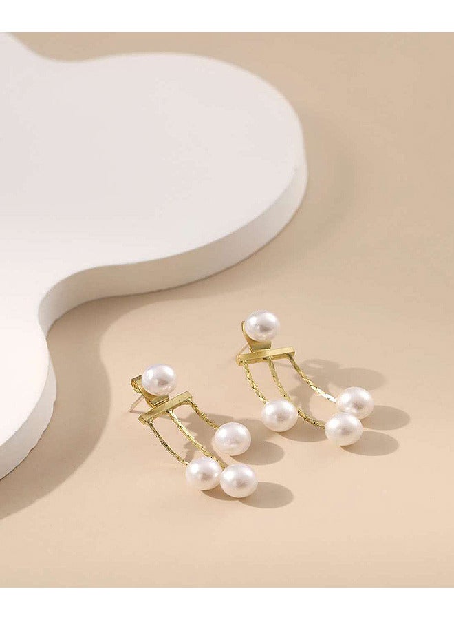 Depend Tassel Pearl Pendant Earrings - Image 4