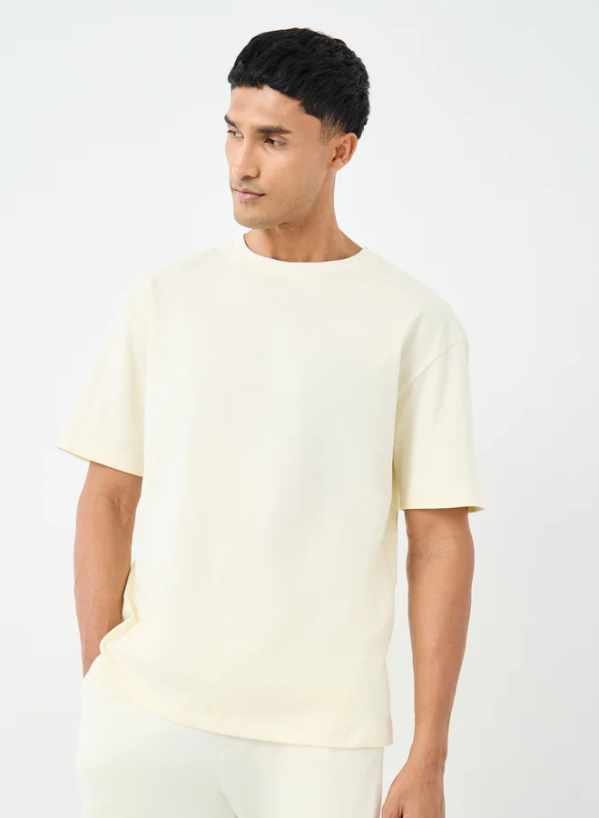 Styli Styli Men Oversized Botanical Graphic Print T-Shirt