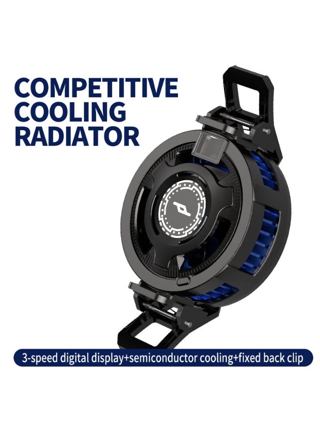 Generic Magnetic Phone Cooler, Mobile Cooling Monster,  Adsorption Design, Semiconductor Phone Cooler with RGB Light,  Universal Phone Fan Cellphone Radiator for Game and Live Stream  - Image 1