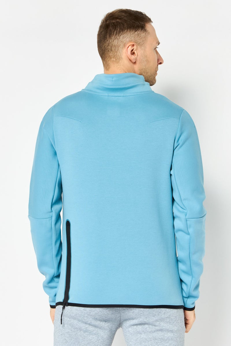 Nike Men Standard Fit Long Sleeve Outdoor Sweatshirt, Ash Blue - Image 2
