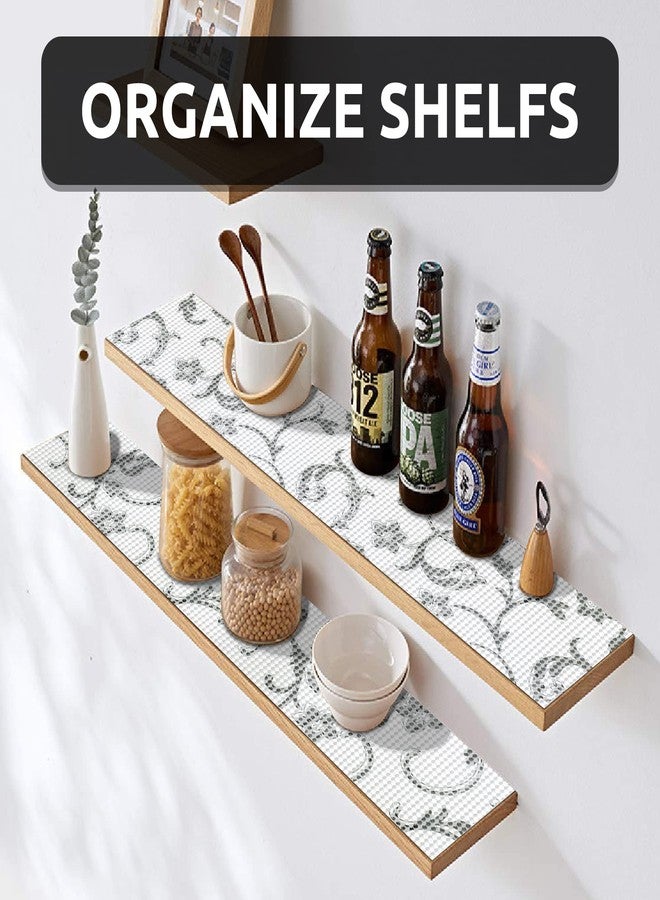 RAY STAR Shelf Liner, Non-Adhesive Refrigerator Liners for Shelves 20 * 288 inch, Vinyl Shelf Drawer Liner Non-Slip Bathroom Cabinet Liner for Kitchen/Storage/Desks (Wistereia) - Image 3