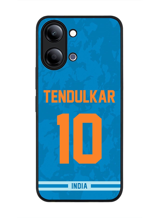 Stylizedd For vivo Y05 4G / Y6t 5G Case,Slim fit Camera Protection, Shockproof Thin Phone cover  - India Sachin Tendulkar, Jersey No 10 - Image 1