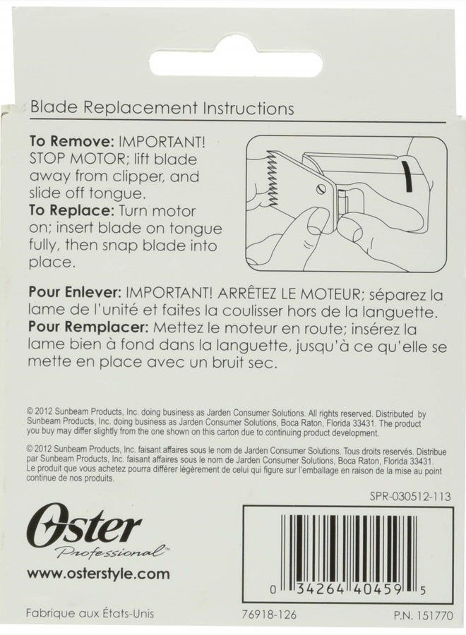 Oster Professional 76918-126 Replacement Blade, Classic 76/Star-Teq/Power-Teq Clippers, Size #2, 1/4" (6.3 mm) - Image 2