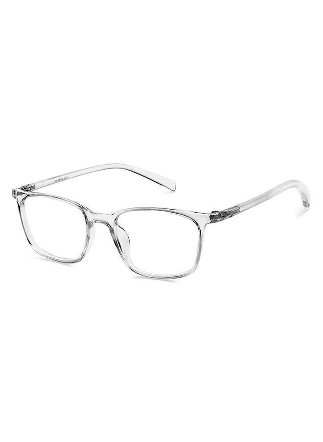 لينسكارت بلو Zero Power Full Rim Bluecut & Antiglare Square Shape Computer Eyeglasses LB E13526 - 51mm - Transparent