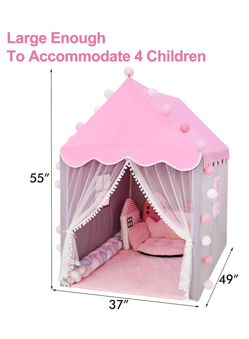 والالا خيمة أطفال، خيمة لعب بيت لعب للأطفال خيمة قلعة الأميرة ألعاب هدية للبنات بيت لعب للأطفال الصغار في الأماكن المغلقة والمفتوحة (خيمة فقط) - Image 2