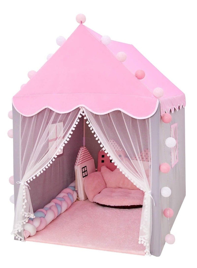 والالا خيمة أطفال، خيمة لعب بيت لعب للأطفال خيمة قلعة الأميرة ألعاب هدية للبنات بيت لعب للأطفال الصغار في الأماكن المغلقة والمفتوحة (خيمة فقط) - Image 1