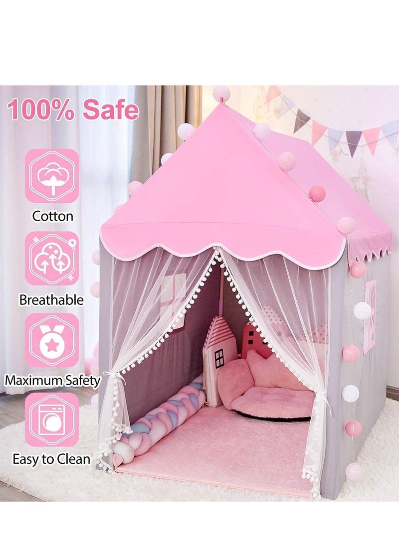 والالا خيمة أطفال، خيمة لعب بيت لعب للأطفال خيمة قلعة الأميرة ألعاب هدية للبنات بيت لعب للأطفال الصغار في الأماكن المغلقة والمفتوحة (خيمة فقط) - Image 3
