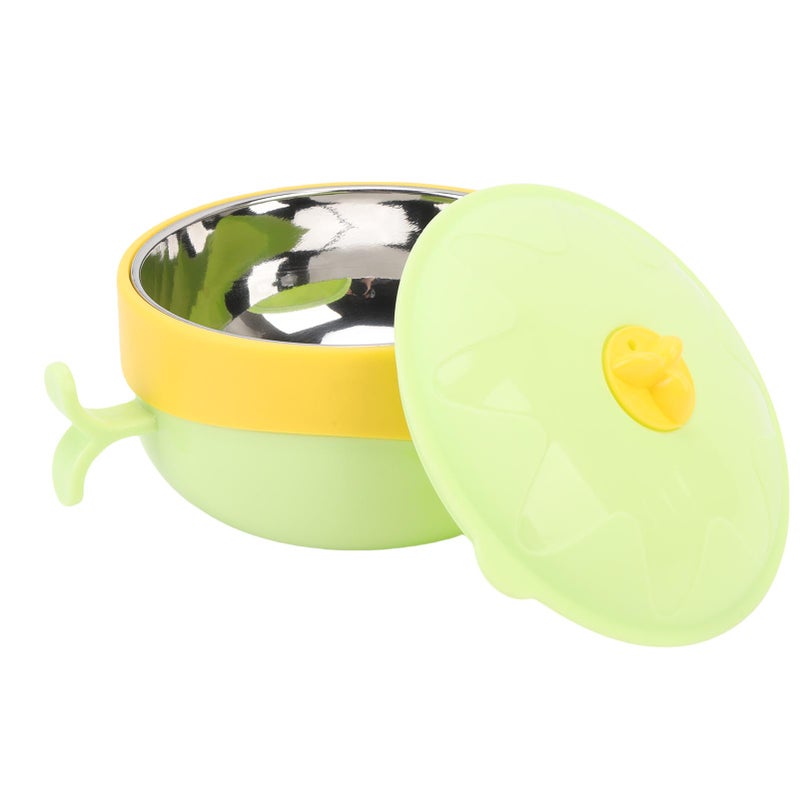 Kids Ice Cream Bowl Multipurpose Stainless Steel Dessert Bowl Easy Cleaning Reusable for Children Grass Green - Image 4