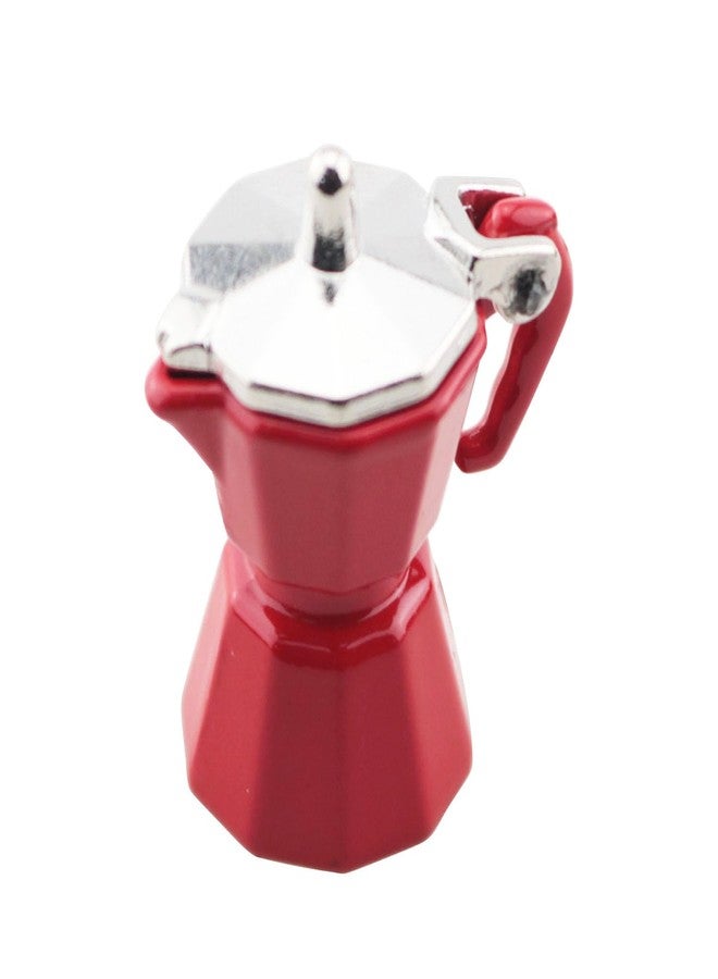 TAODAN Metal Realistic Simulation Miniature Coffee Pot Toy House/Kitchen Scene Accessories Dolls Decor Props - Image 1