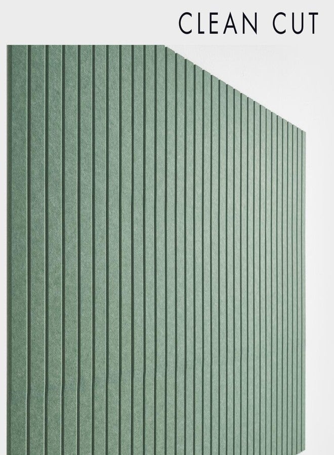 VIVELDA Large Cork Boards for Walls Black Felt Alternative - Slat Wall Paneling, Bulletin Board Tiles for Home Decor, Push Pin Corkboard Organizer for Office or Classroom-12-Pack Panel Kit (Palm) - Image 4