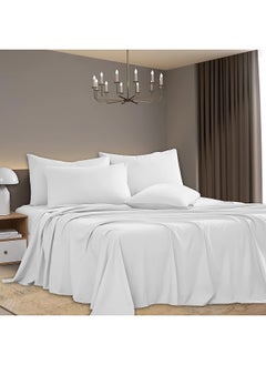 Somerfield KING Bed Sheets Set Printed - Oeko-Tex Certified - Soft Poly Cotton Bedding Sheets & Pillowcases Sets, 3 Pieces KING Sheet Set - 144 TC (Design 5)  - Image 1