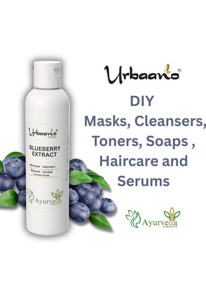 Urbaano herbal Blue Berry Extract Water Soluble for DIY Skin Care & Hair Care Products -100ml - Image 3