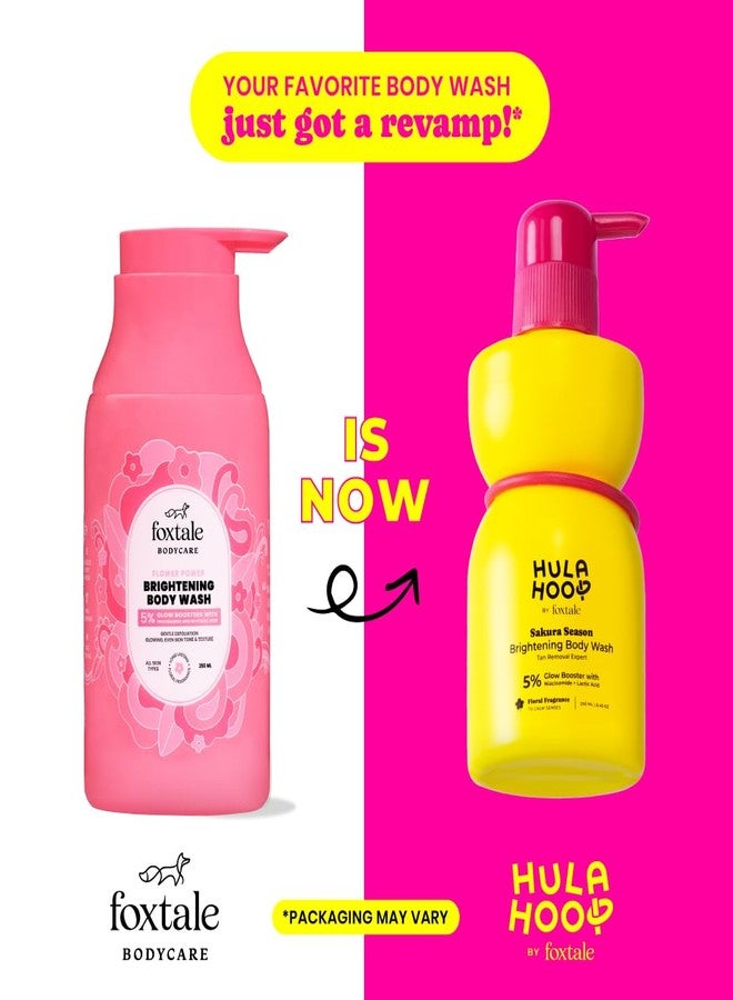 foxtale Hula Hoop & Foxtale Brightening Combo | Vitamin C Face Serum + Brightening Body Wash | Boost glow, fade dark spots & pigmentation, even tone from face to toe | For all skin types - Image 2