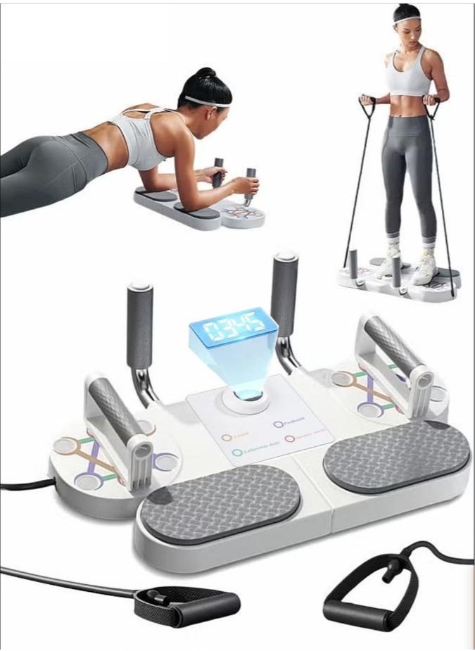 Joshberg Portable Home Gym Equipment,Push Up Board, Plank Board Core Trainer, with Automatic Count and Automatic Timing  - Image 2