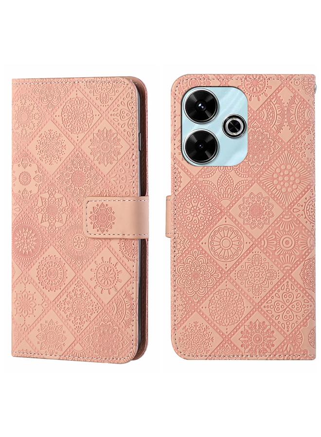 S-TOP Case For Redmi 13 4G Ethnic Style Embossed Pattern Leather Phone Case - Image 1