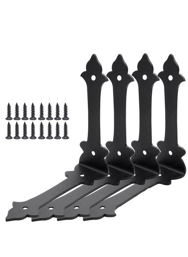 FANYUN Corner Protector, 4 Inches Furniture Corner Guards Corner Bracket Metal Embellishments with Wood Funiture Decorative Metal Rustic Hardware for Home Edge Corner Hardware Accessories (4) - Image 1