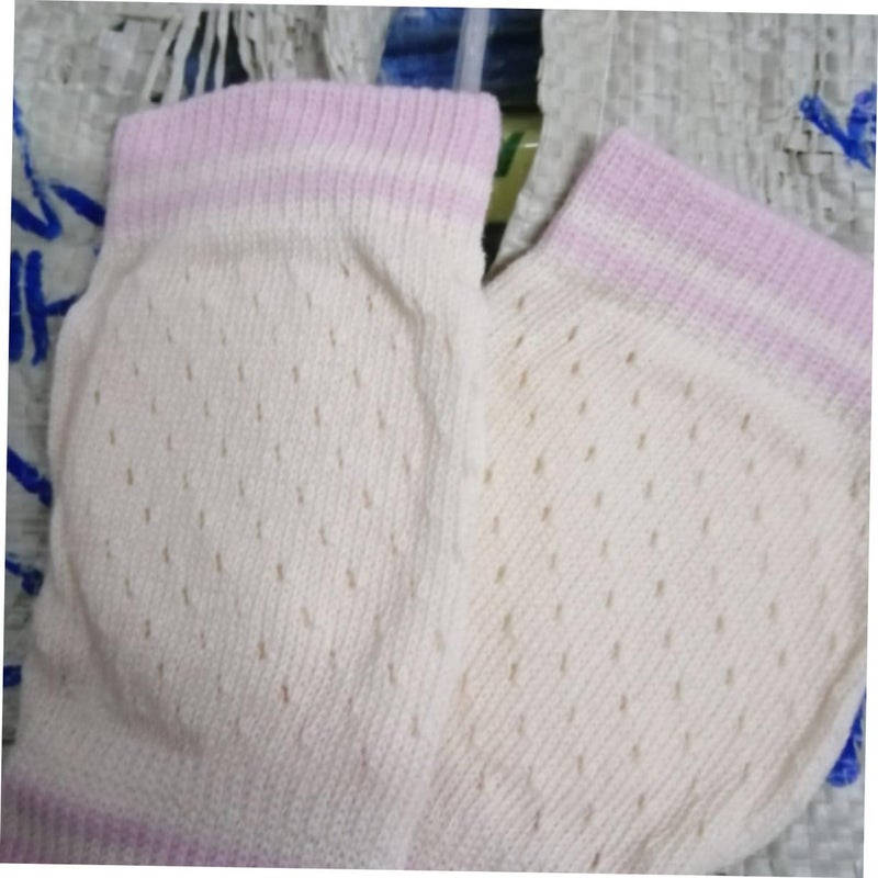 BESTYASH 1pair Cartoon Knee and Elbow Protector Breathable Crawling Pads for Toddlers Non- Knee Pads for and Learning to Walk Bunny Design - Image 3
