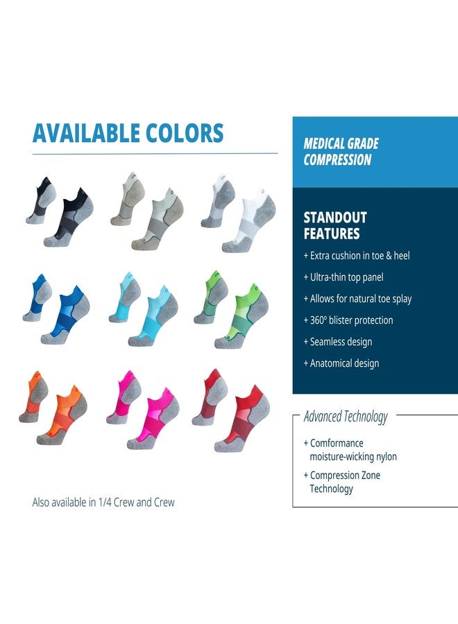 OS1st AC4 Active Comfort No-Show Socks | Blister Protection, double-tab and reinforced seamless toe (US, Alpha, X-Large, Regular, Regular, Royal Blue) - Image 5