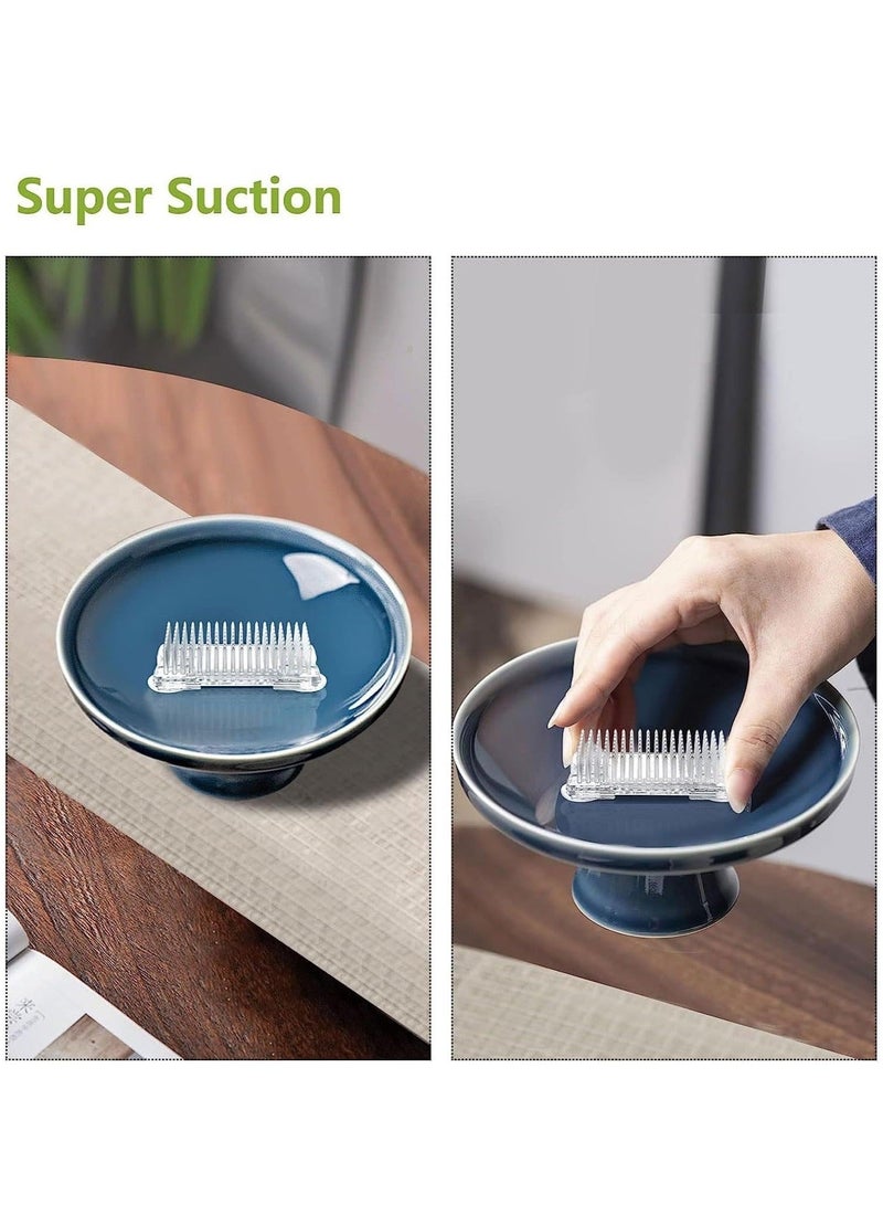 Captaintech Floral Frogs for Arrangements 6Pcs Plastic Floral Frogs Supplies Flower Vase Square Clear Flower Arranger Tool Pin Holder Flower Arranging Plant Decor Fixed Supplies with Bottom Home DIY Craft - Image 4