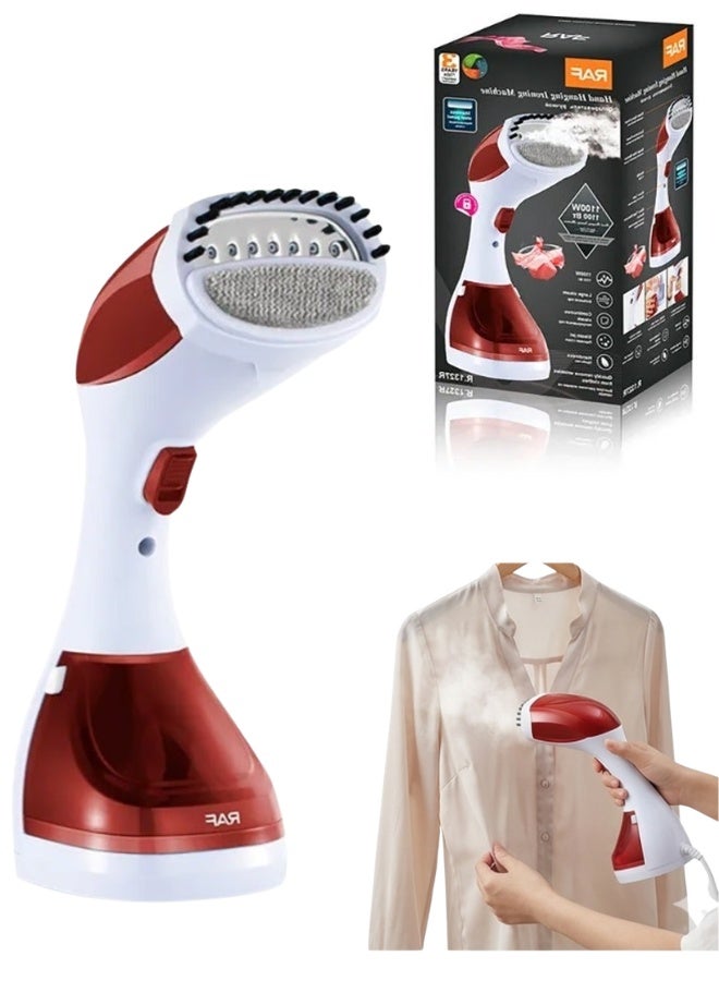 RAF 1100W Handheld Clothes Steamer – Portable Fabric Steamer with 200ml Tank, Lightweight & Compact Design, Fast Wrinkle Remover for Travel and Home Use - Image 1