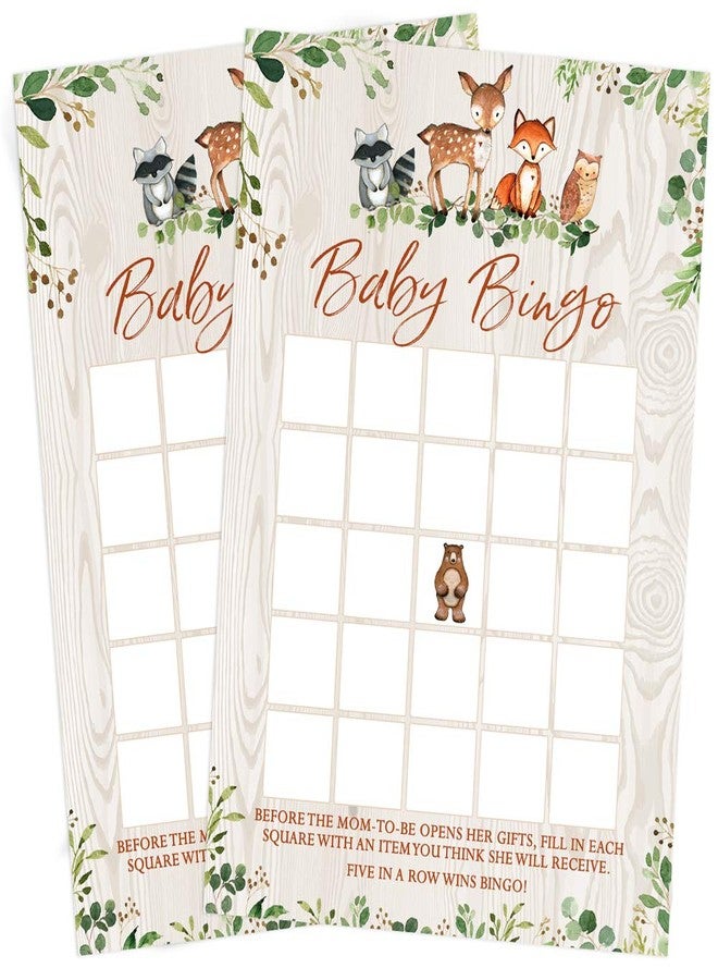 Printed Party Woodland Baby Shower Game Set - 5 Fun Games & Activities for Boy or Girl, Woodland Forest Animals Theme, 50 Guests - Image 3
