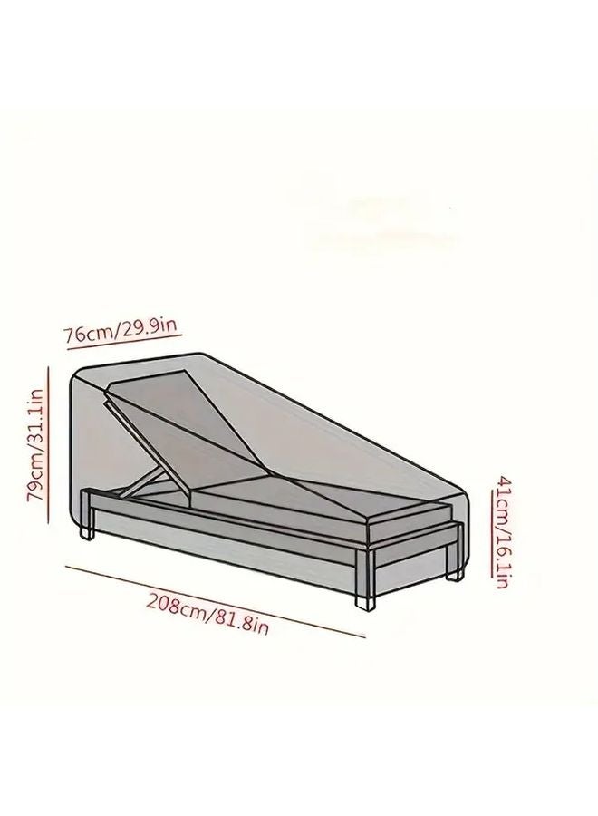 غطاء كرسي بلاك جاردن للصالة، غطاء واقي لكرسي الشاطئ الخارجي، قماش أكسفورد متين - Image 3