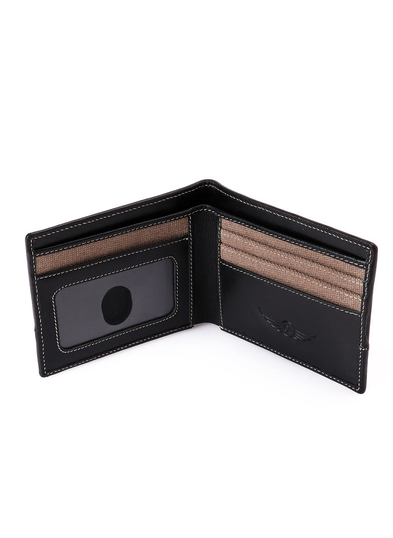 Crossland Genuine Leather Bi Fold Wallet , 6 ID Card - RFID Technology  - Image 2