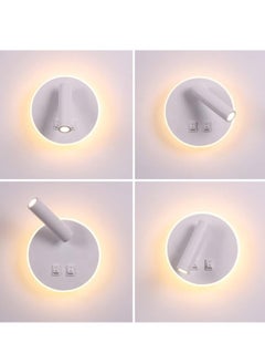 General Bedside lamp rotatable wall lamp bedroom spotlight bedroom reading light 3000K (3W + 9W, black)  - Image 4