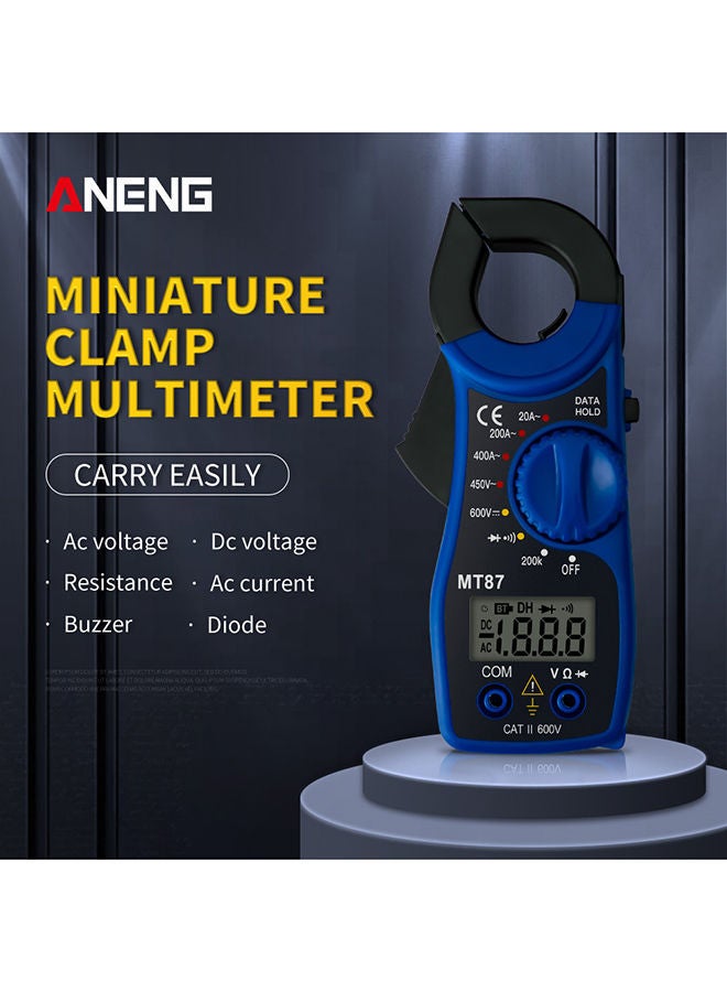 NIBEMINENT Digital Clamp Multimeter Blue/Black 19*19*19cm - Image 2