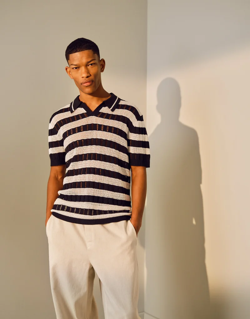 توب مان Casual Relaxed Polo