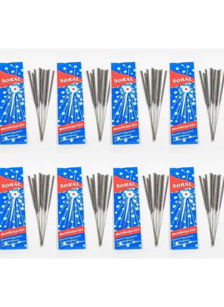 SORAL - Spark Stars Night (80 Sticks 8 Boxes 10 Sticks Each Box) Spark Candles - Image 1