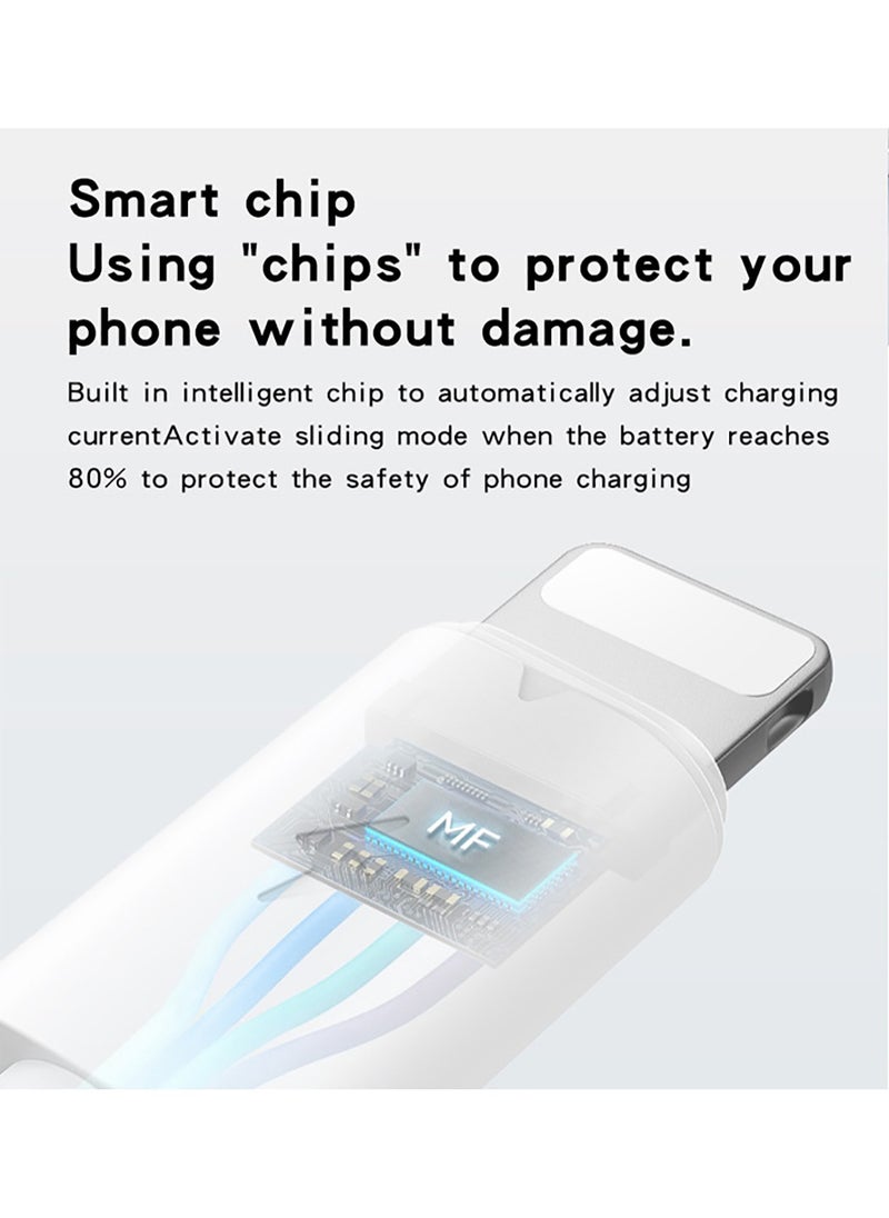Yesido - Yesido CA120L Charging Data Cable 1 Meter PVC Type-C to Lightning Devices Fast Charging Data Cable - White - Image 1