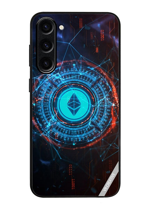 Protective Case Cover For Samsung Galaxy S24 Ethereum Design Multicolour