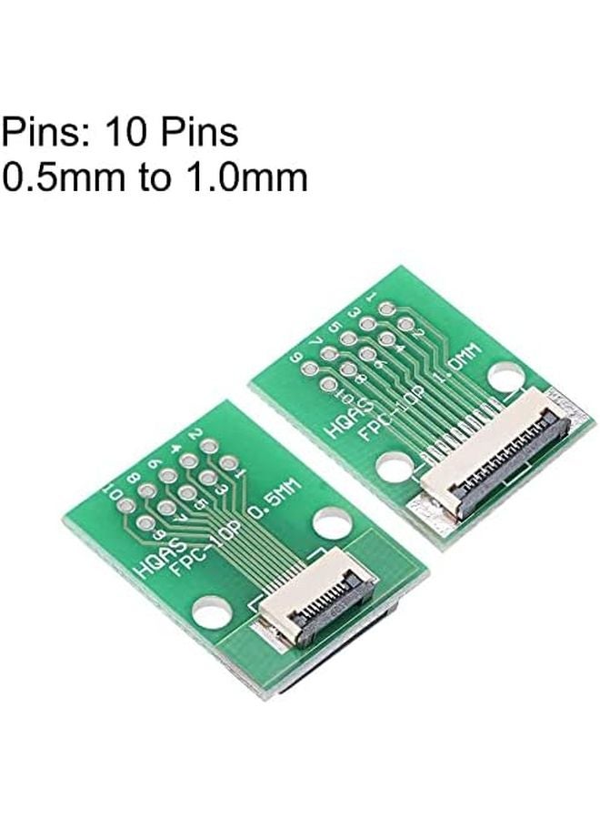 FFC FPC 10 Pin 0.5mm to 1mm Pitch DIP 2.0mm PCB Converter Board Extension Adapter - Image 3